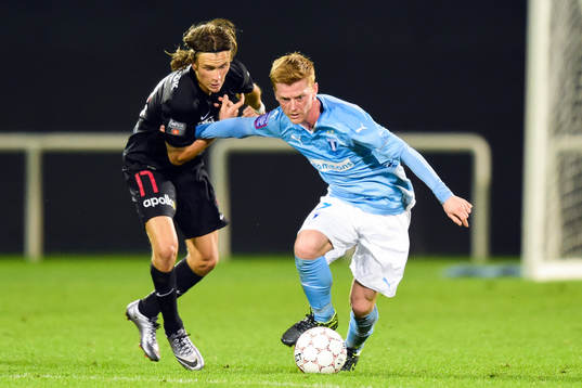 Midtjyllands Kristoffer Olsson och Malmö FFs Anders
