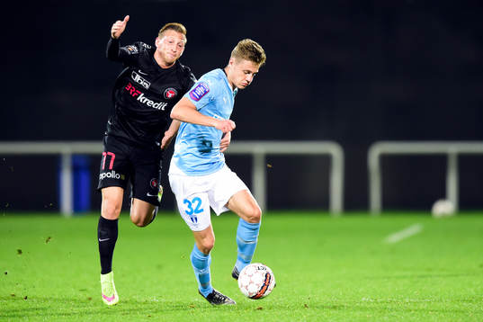 Midtjyllands Kristoffer Olsson och Malmö FFs Mattias
