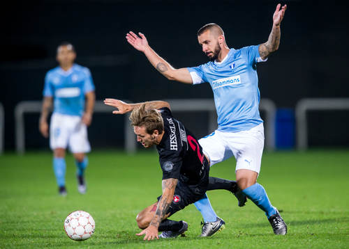 Midtjyllands Kian Hansen och Malmö FFs Guillermo Molins