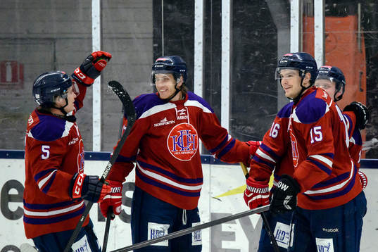 Helsingborgs spelare jublar