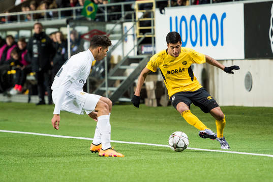 Elfsborgs Rami Kaib och Real Madrids Oscar Nar