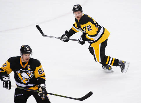 Pittsburghs Sidney Crosby och Patric Hörnqvist
