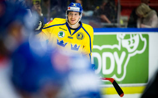 Sveriges Niclas Burström gör 2-0 och jublar