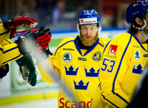 Sveriges Linus Klasen jublar