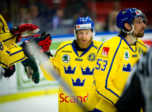 Sveriges Linus Klasen jublar