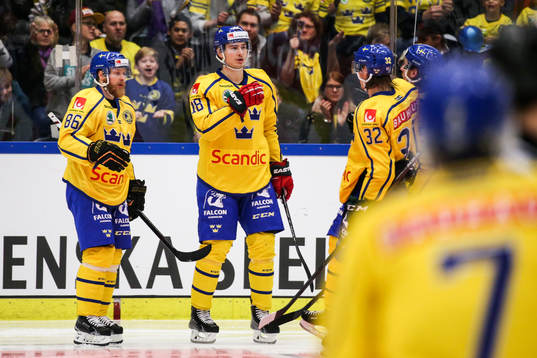 Sveriges Johan Sundström (m) jublar