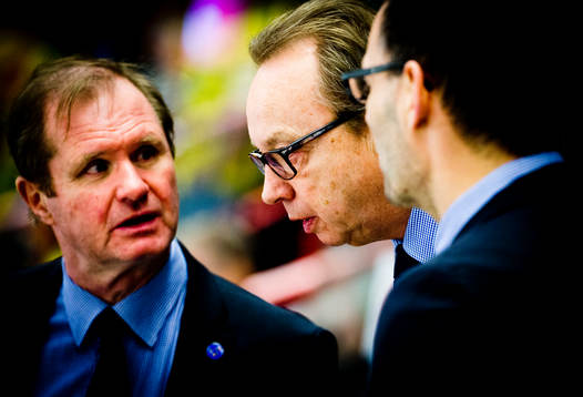 Sveriges förbundskapten Pär Mårts och assisterande