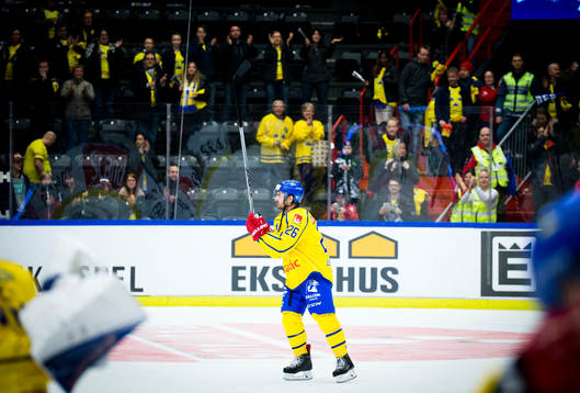 Publiken ropar Sveriges Martin Johansson namn