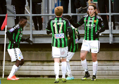 GAIS spelare jublar