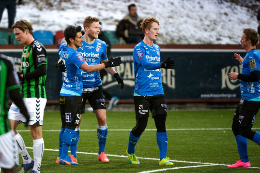 Halmstads Antonio Rojas , Alexander Rud Tveter , och