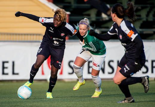 Rosengårds Gaëlle Enganamouit och Sara Björk