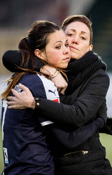Rosengårds Sara Björk Gunnarsdottir och Therese Sjögran