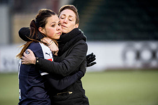 Rosengårds Sara Björk Gunnarsdottir och Therese Sjögran