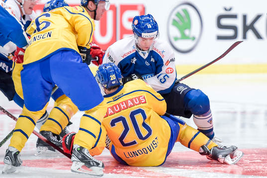 Finlands Perttu Lindgren och Sveriges Joel Lundqvist