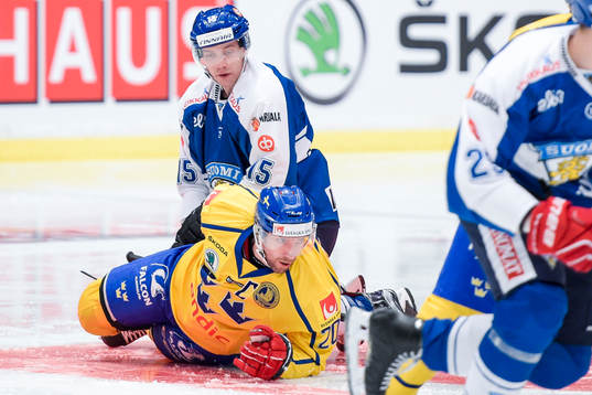 Finlands Perttu Lindgren och Sveriges Joel Lundqvist