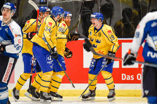 Sveriges Gustav Forsling, Jonas Junland, Linus Klasen och