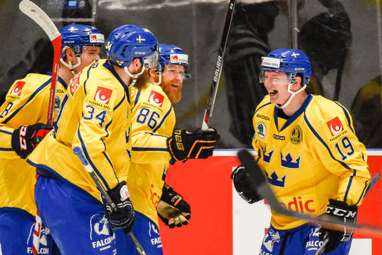 Sveriges Gustav Forsling, Jonas Junland, Linus Klasen och
