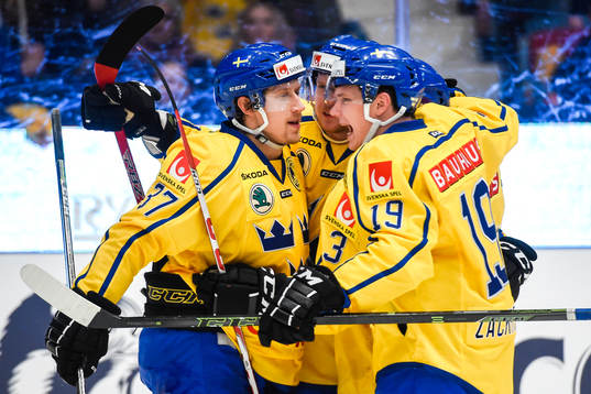 Sveriges John Norman, Tim Heed och Patrik Zackrisson jublar