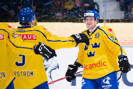 Sveriges Tim Heed jublar