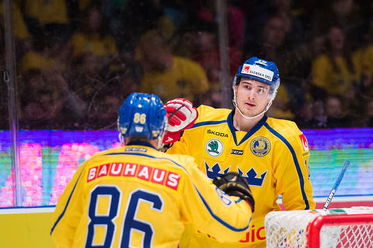 Sveriges Johan Sundström jublar