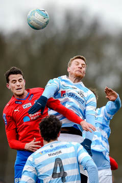 Helsingborgs Jesper Björkman och Helsingörs Andreas Holm