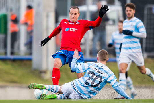 Helsingborgs Calle Wede och Helsingörs Daniel Thorup