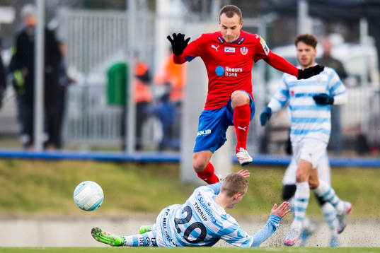 Helsingborgs Calle Wede och Helsingörs Daniel Thorup