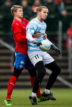 Helsingborgs Viktor Ljung och Helsingörs Martin Koch