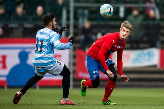 Helsingörs Yasin Khayat och Helsingborgs Viktor Ljung