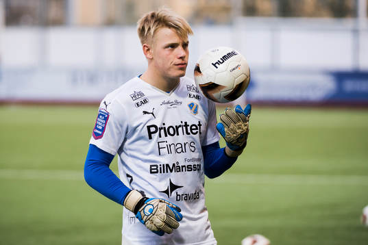 Halmstads målvakt Isak Pettersson