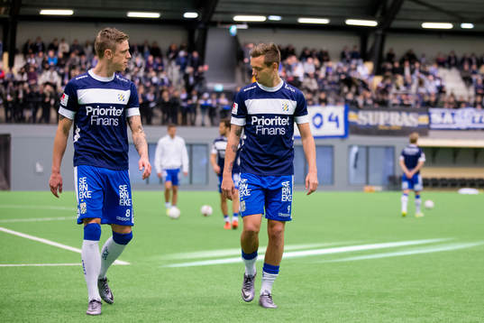 IFK Göteborgs Sören Rieks och Jakob Ankersen innan en