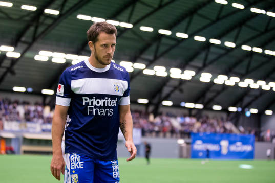 IFK Göteborgs Tobias Hysén innan en träningsmatch i