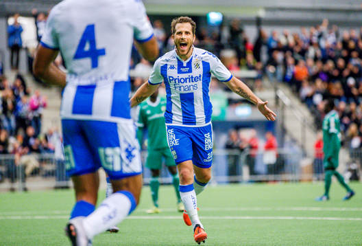 IFK Göteborgs Tobias Hysén jublar