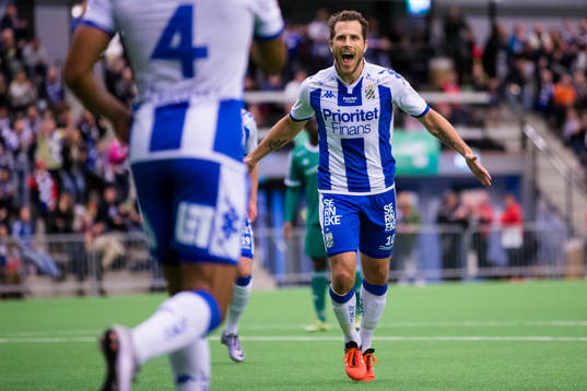IFK Göteborgs Tobias Hysén jublar