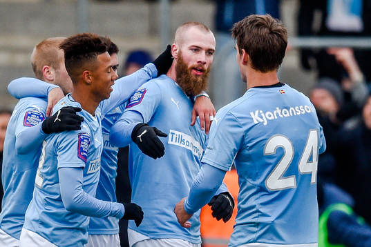 Malmö FFs spelare jublar
