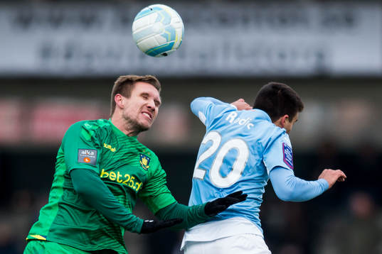 Bröndbys Martin Albrechtsen och Malmö FFs Vladimir Rodic