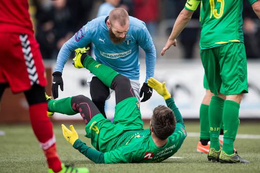 Malmö FFs Jo Inge Berget irriterad på Bröndbys Martin