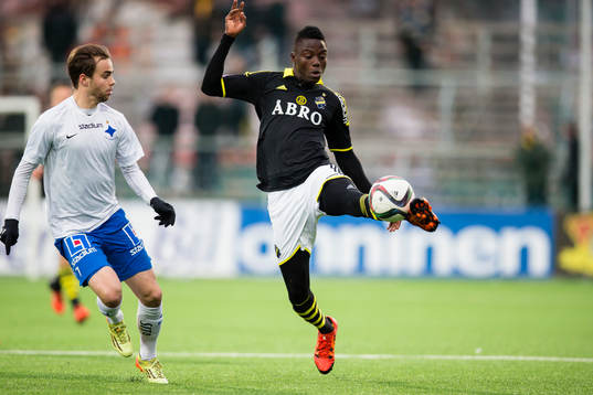 s Patrik Kpozo och Norrköpings Alexander Fransson