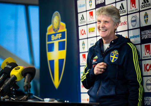 Sveriges förbundskapten för damlandslaget, Pia Sundhage