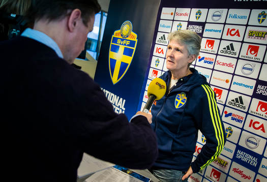 Sveriges förbundskapten för damlandslaget, Pia Sundhage