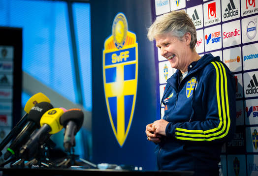Sveriges förbundskapten för damlandslaget, Pia Sundhage