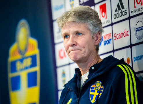 Sveriges förbundskapten för damlandslaget, Pia Sundhage
