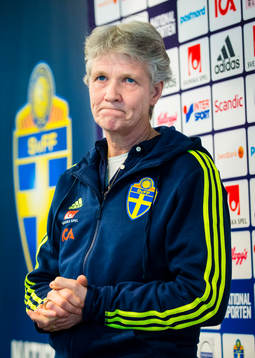 Sveriges förbundskapten för damlandslaget, Pia Sundhage