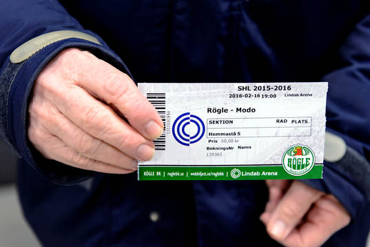 En matchbiljett