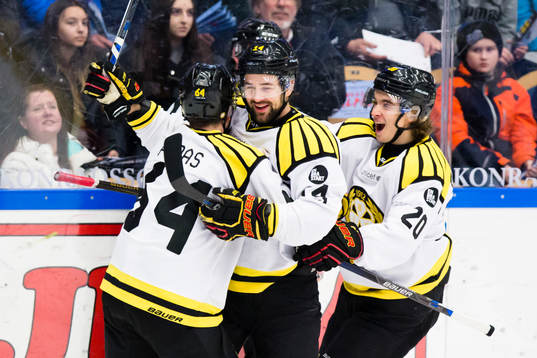 Brynäs Jonathan Pudas, Johan Alcén och Adam Brodecki