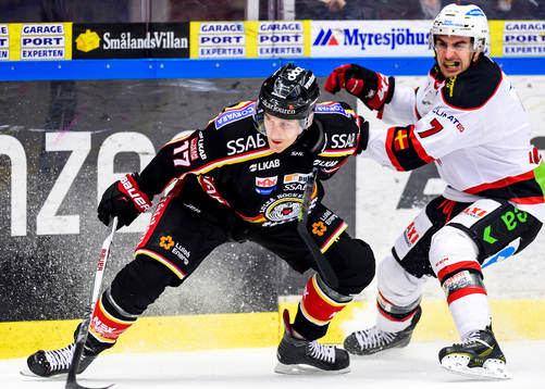 Luleås Bill Sweatt och Malmö Redhawks Nils Andersson