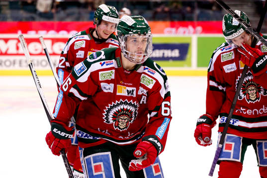 Frölundas Oscar Fantenberg jublar