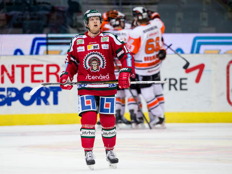 Frölundas Joey Crabb deppar