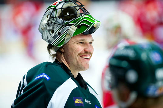 Färjestads målvakt Justin Pogge