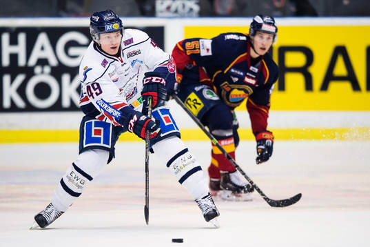 Linköpings Rhett Rakhshani och Djurgårdens Robin Alvarez